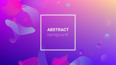 Renkli Arka plan. Yatay oryantasyon. Modern Geometrik Desen. Banner Tasarım Kompozisyonu. Renkli Arkaplan.