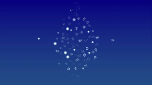 Beautiful Christmas Background with Falling Snowflakes. — Stock Vector