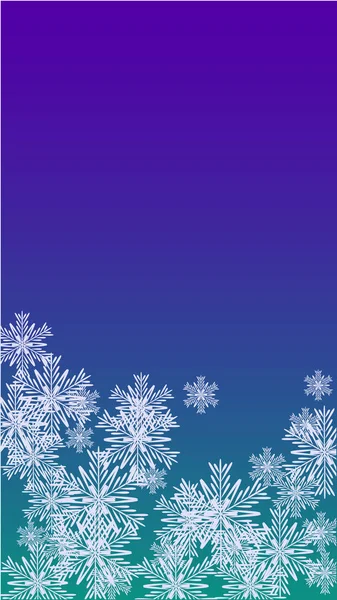 Fundo de Natal bonito com flocos de neve caindo. Elemento de design com neve para um cartão postal, cartão de convite — Vetor de Stock