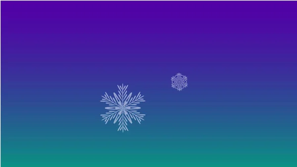 Vacker jul bakgrund med fallande snöflingor. Element av Design med snö för ett vykort, inbjudningskort — Stock vektor