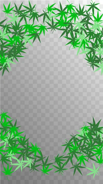 Grass Pattern. Grass Texture. White Hemp Production.  Abstract  Herbal Medical Design. Transparent Marijuana Background.  Grass Pattern. Green Agriculture Wallpaper. — Stock Vector