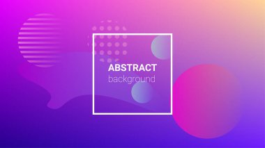 Renkli Arka plan. Yatay oryantasyon. Modern Geometrik Desen. Banner Tasarım Kompozisyonu. Renkli Arkaplan.