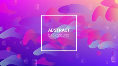 Renkli Arka plan. Yatay oryantasyon. Banner Tasarım Kompozisyonu. Modern Geometrik Desen. Renkli Arkaplan.