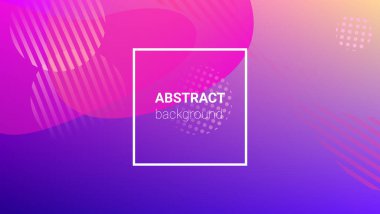 Gradyan Arka plan. Banner Tasarım Kompozisyonu. Modern Geometrik Desen. Yatay oryantasyon. Gradyan Arkaplanı.