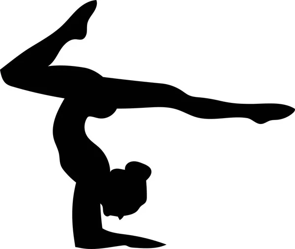 vektör çizim. isoleted siyah siluet fitness egzersiz 