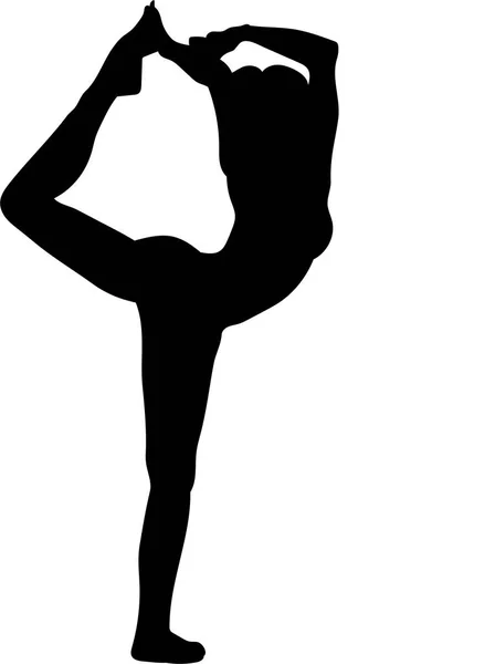 vektör çizim. isoleted siyah siluet fitness egzersiz 