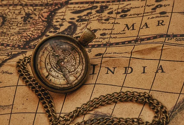 Compass and map image