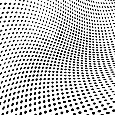 Yarı ton doku soyut. Beyaz arka planda siyah noktalar kaotik deseni. Fütüristik grunge yüzey