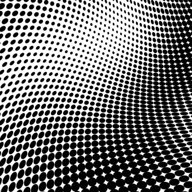 Yarı ton doku soyut. Beyaz arka planda siyah noktalar kaotik deseni. Fütüristik grunge yüzey