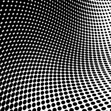 Yarı ton doku soyut. Beyaz arka planda siyah noktalar kaotik deseni. Fütüristik grunge yüzey