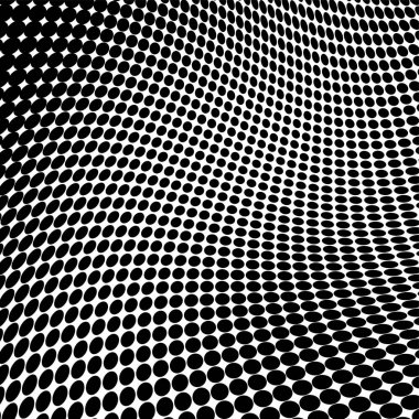 Yarı ton doku soyut. Beyaz arka planda siyah noktalar kaotik deseni. Fütüristik grunge yüzey