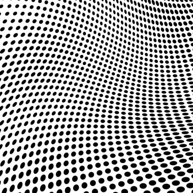 Yarı ton doku soyut. Beyaz arka planda siyah noktalar kaotik deseni. Fütüristik grunge yüzey