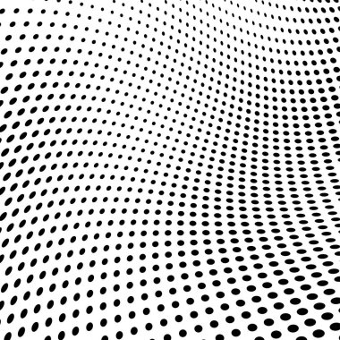 Yarı ton doku soyut. Beyaz arka planda siyah noktalar kaotik deseni. Fütüristik grunge yüzey