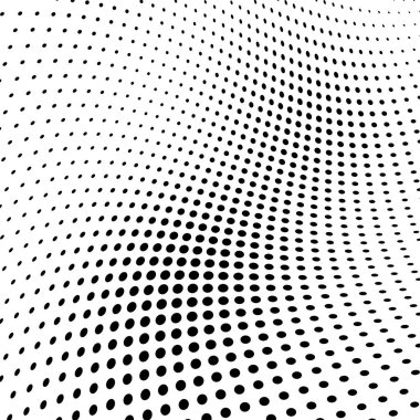 Yarı ton doku soyut. Beyaz arka planda siyah noktalar kaotik deseni. Fütüristik grunge yüzey