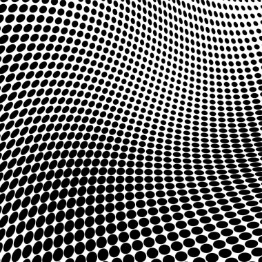 Yarı ton doku soyut. Beyaz arka planda siyah noktalar kaotik deseni. Fütüristik grunge yüzey