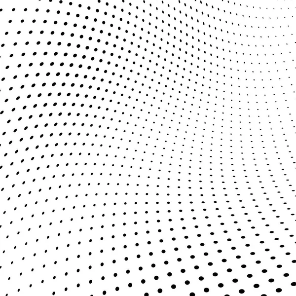 Abstraktní Polotónů Textura Chaotické Vzorek Černých Teček Bílém Pozadí Futuristické — Stockový vektor