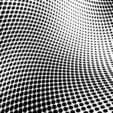 Yarı ton doku soyut. Beyaz arka planda siyah noktalar kaotik deseni. Fütüristik grunge yüzey