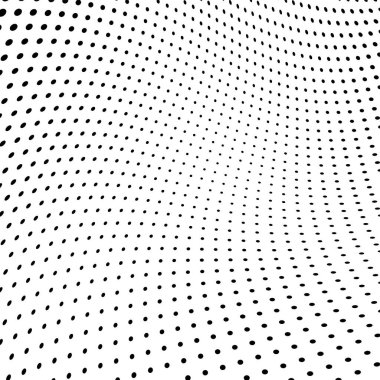 Yarı ton doku soyut. Beyaz arka planda siyah noktalar kaotik deseni. Fütüristik grunge yüzey