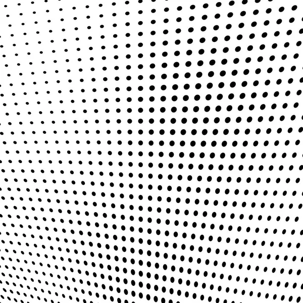 Abstrakte Halbtontextur Chaotisches Muster Aus Schwarzen Punkten Auf Weißem Hintergrund — Stockvektor