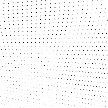 Yarı ton doku soyut. Beyaz arka planda siyah noktalar kaotik deseni. Fütüristik grunge yüzey