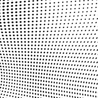 Yarı ton doku soyut. Beyaz arka planda siyah noktalar kaotik deseni. Fütüristik grunge yüzey