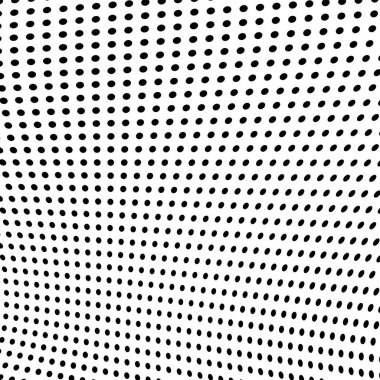 Yarı ton doku soyut. Beyaz arka planda siyah noktalar kaotik deseni. Fütüristik grunge yüzey
