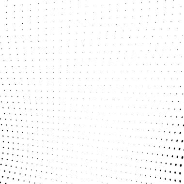 Yarı ton doku soyut. Beyaz arka planda siyah noktalar kaotik deseni. Fütüristik grunge yüzey