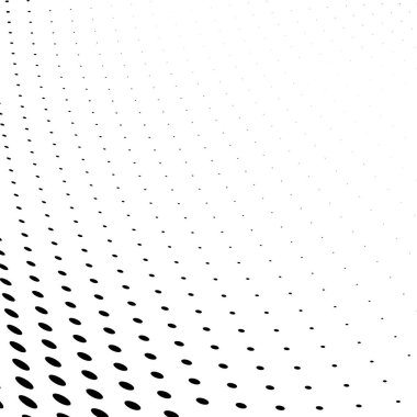 Yarı ton doku soyut. Beyaz arka planda siyah noktalar kaotik deseni. Fütüristik grunge yüzey