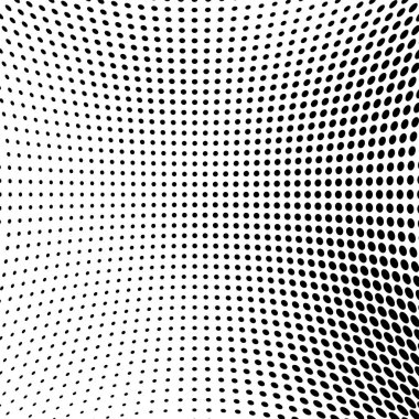 Yarı ton doku soyut. Beyaz arka planda siyah noktalar kaotik deseni. Fütüristik grunge yüzey