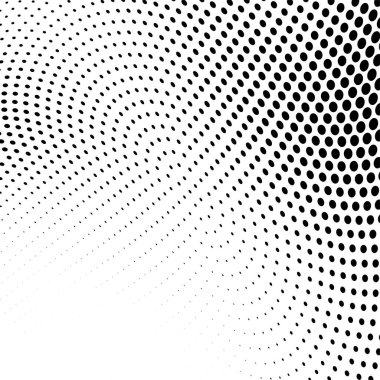 Yarı ton doku soyut. Beyaz arka planda siyah noktalar kaotik deseni. Fütüristik grunge yüzey