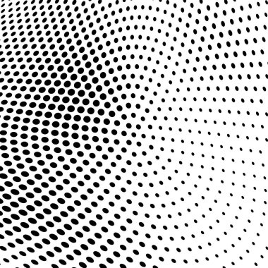 Yarı ton doku soyut. Beyaz arka planda siyah noktalar kaotik deseni. Fütüristik grunge yüzey