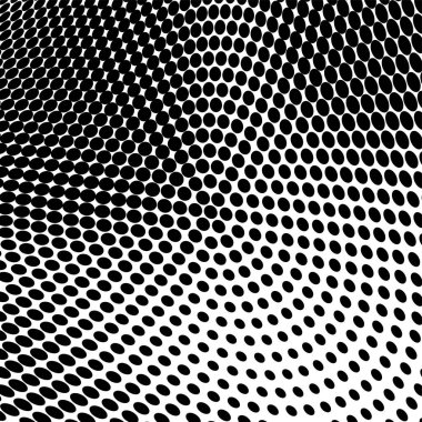 Yarı ton doku soyut. Beyaz arka planda siyah noktalar kaotik deseni. Fütüristik grunge yüzey