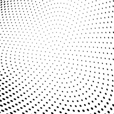 Yarı ton doku soyut. Beyaz arka planda siyah noktalar kaotik deseni. Fütüristik grunge yüzey