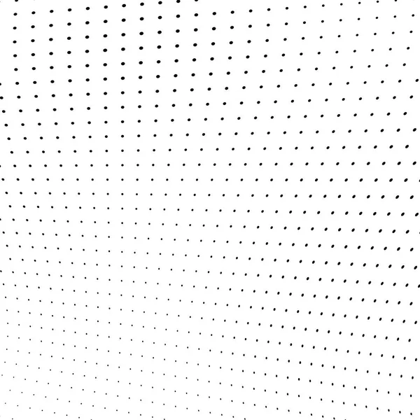 抽象半色调纹理 在白色背景的黑色点的混沌模式 未来的垃圾表面 — 图库矢量图片