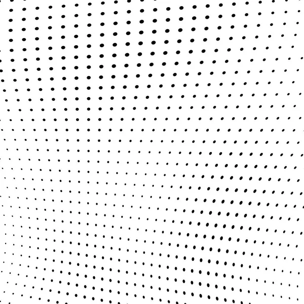 Abstrakt Halfone Tekstur Kaotiske Mønstre Svarte Prikker Hvit Bakgrunn Futuristisk – stockvektor