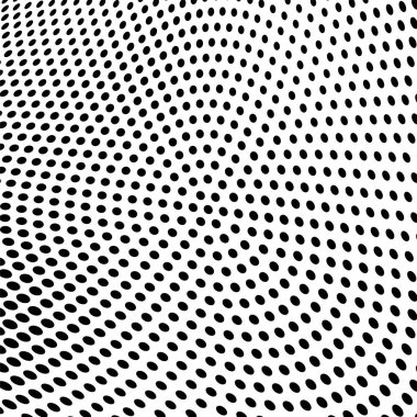 Yarı ton doku soyut. Beyaz arka planda siyah noktalar kaotik deseni. Fütüristik grunge yüzey