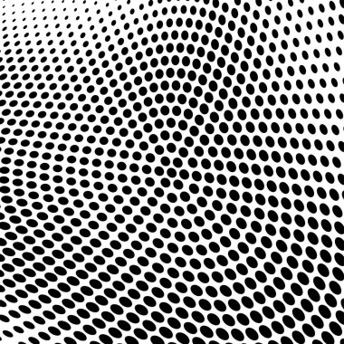 Yarı ton doku soyut. Beyaz arka planda siyah noktalar kaotik deseni. Fütüristik grunge yüzey