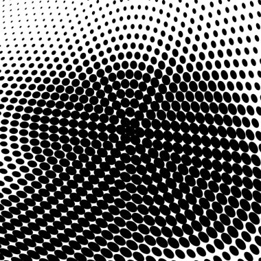 Yarı ton doku soyut. Beyaz arka planda siyah noktalar kaotik deseni. Fütüristik grunge yüzey