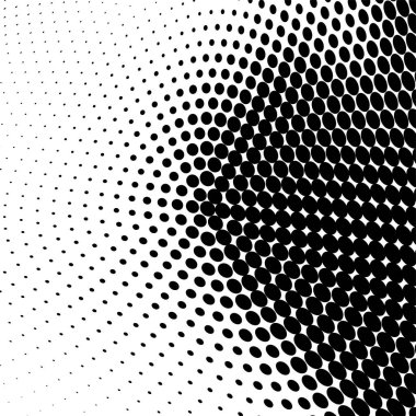 Yarı ton doku soyut. Beyaz arka planda siyah noktalar kaotik deseni. Fütüristik grunge yüzey