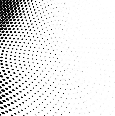 Yarı ton doku soyut. Beyaz arka planda siyah noktalar kaotik deseni. Fütüristik grunge yüzey