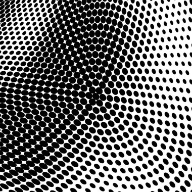 Yarı ton doku soyut. Beyaz arka planda siyah noktalar kaotik deseni. Fütüristik grunge yüzey