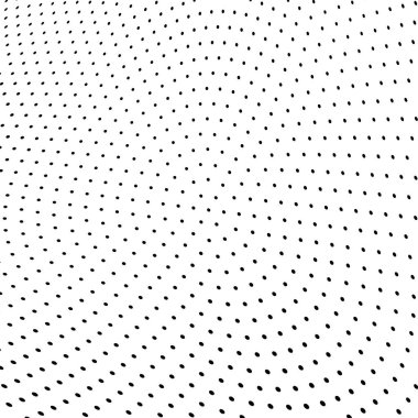 Yarı ton doku soyut. Beyaz arka planda siyah noktalar kaotik deseni. Fütüristik grunge yüzey