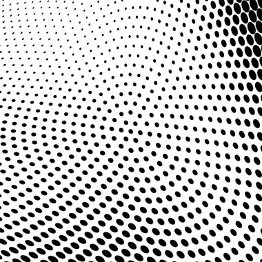 Yarı ton doku soyut. Beyaz arka planda siyah noktalar kaotik deseni. Fütüristik grunge yüzey