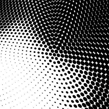Yarı ton doku soyut. Beyaz arka planda siyah noktalar kaotik deseni. Fütüristik grunge yüzey