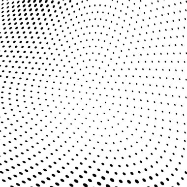 Yarı ton doku soyut. Beyaz arka planda siyah noktalar kaotik deseni. Fütüristik grunge yüzey