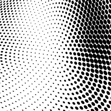 Yarı ton doku soyut. Beyaz arka planda siyah noktalar kaotik deseni. Fütüristik grunge yüzey