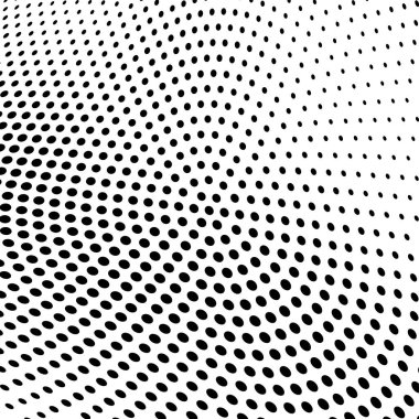 Yarı ton doku soyut. Beyaz arka planda siyah noktalar kaotik deseni. Fütüristik grunge yüzey