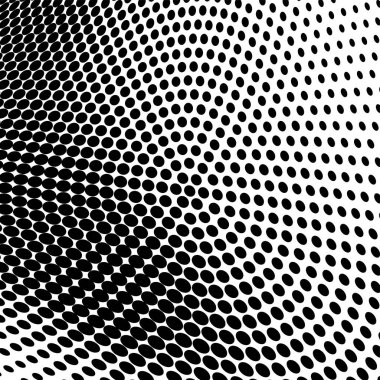 Yarı ton doku soyut. Beyaz arka planda siyah noktalar kaotik deseni. Fütüristik grunge yüzey