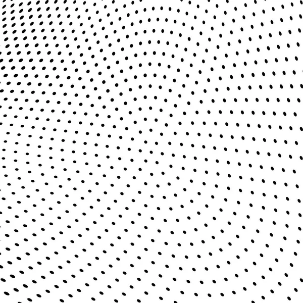 Abstraktní Polotónů Textura Chaotické Vzorek Černých Teček Bílém Pozadí Futuristické — Stockový vektor