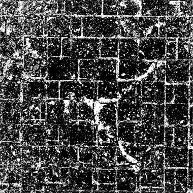 Grunge dark black and white pattern of cracks and scuffs clipart